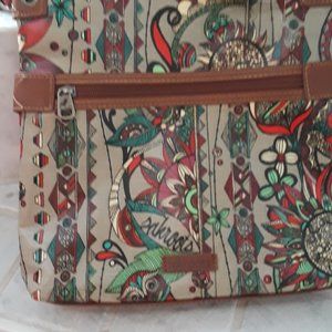 Sakroots Spirit Desert crossbody bag (with the cute little owl) NWOT